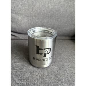 YETI Rambler 10oz Lowball Tumbler Mug Insulated Stainless Steel With Lid & Logo